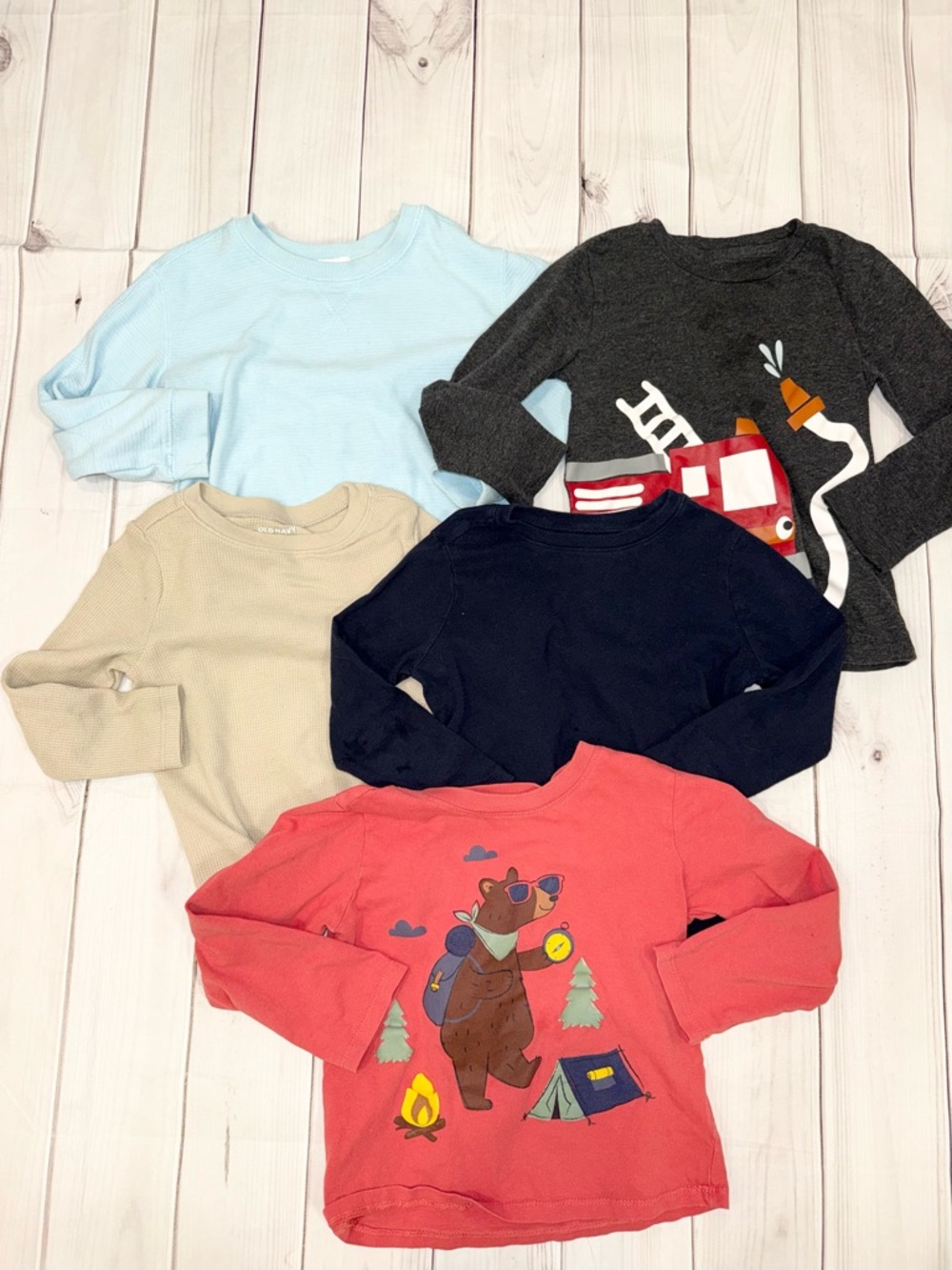 Toddler Boy Long Sleeve Bundle - Size 4T